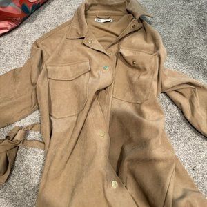 Zara Camel/suede jacket